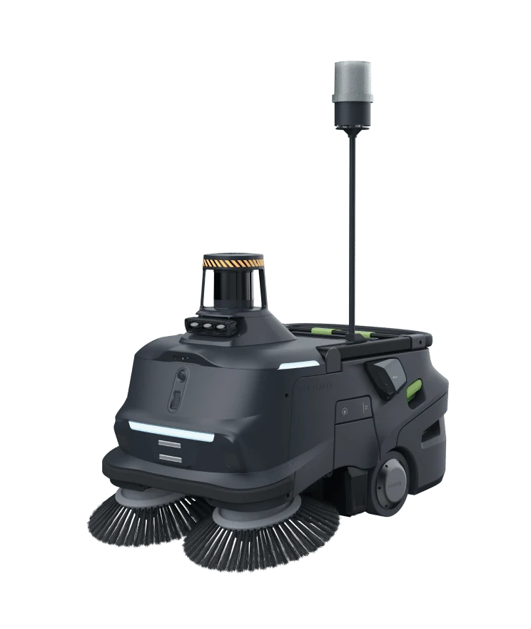 PUDU MT1 Max AI-powered 3D perception outdoor robotic sweeper